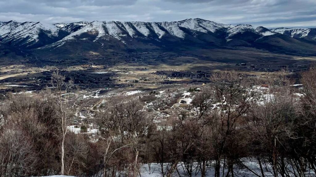 Ogden Valley Skyline in winter